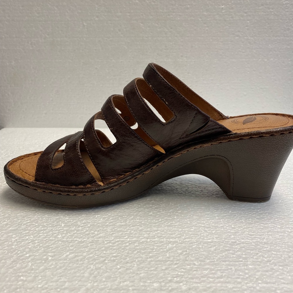 Nurture leather wedge sandals - Picture 4 of 11